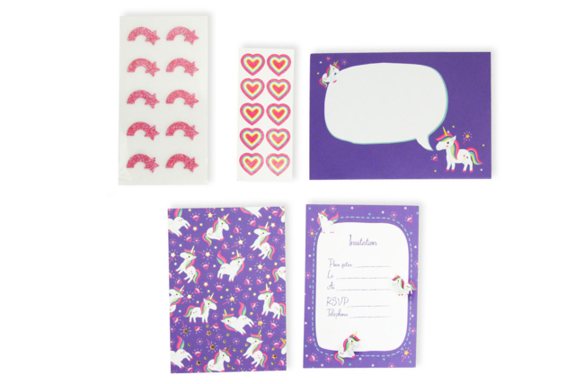 invitation anniversaire licorne - Invitations d'anniversaire - 10doigts.fr