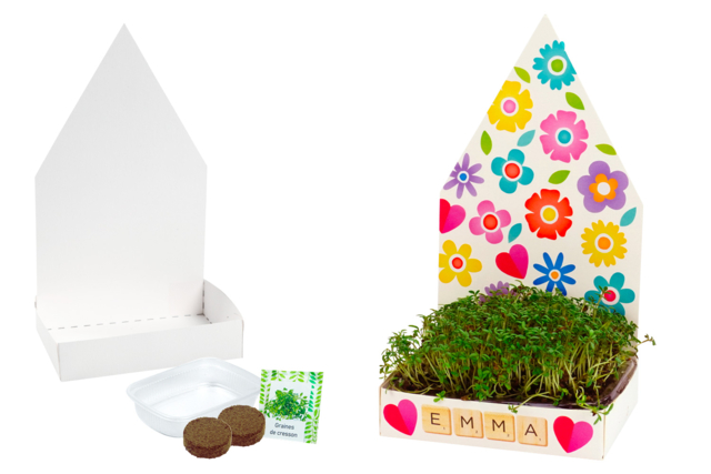 jardinière maisonnettes fleurs - Kits animaux et nature : créez votre propre univers sauvage - 10doigts.fr