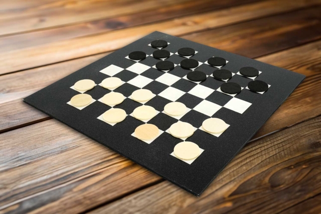 Jeu de dames à fabriquer - Jeux et Jouets en bois à décorer - 10doigts.fr