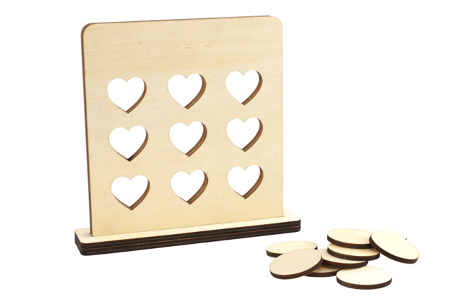 jeu en bois puissance 4 - Jeux et Jouets en bois à décorer - 10doigts.fr