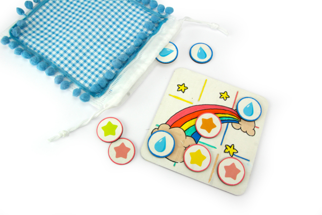 JEU morpion en bois - Jeux et Jouets en bois à décorer - 10doigts.fr