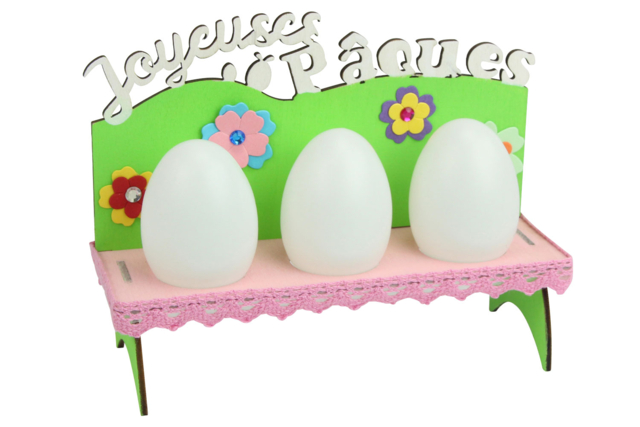 joyeuses paques support ruban - Nœuds et rubans pour toutes vos créations - 10doigts.fr