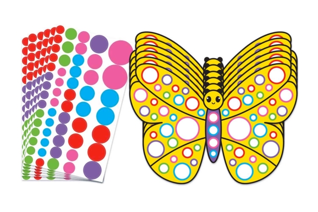 kit 6 papillons - Kits créatifs avec gommettes : le plein d’idées pour les petits artistes - 10doigts.fr