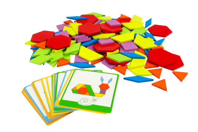 kit activité tangram - Jeux et Jouets en bois à décorer - 10doigts.fr