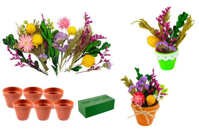 kit artisanal fleurs séchées - Kits fête des parents - 10doigts.fr