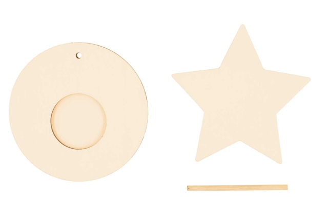 Kit bougeoir enfant bois - Bougeoirs et photophores à décorer - 10doigts.fr