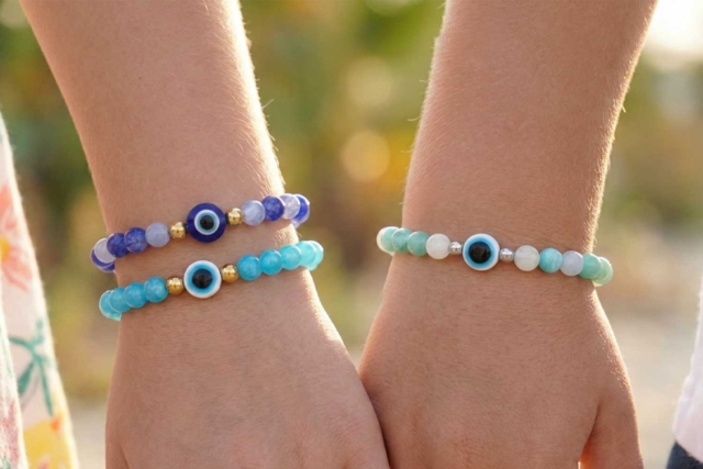 kit bracelets oeil maman - Kits Bijoux - 10doigts.fr