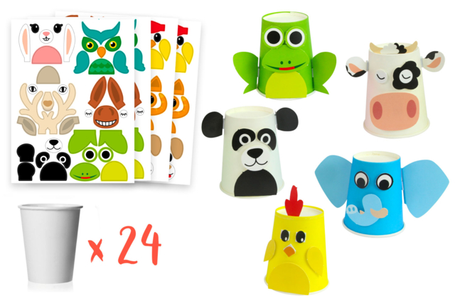kit décoration de gobelets - Kits clés en main - 10doigts.fr