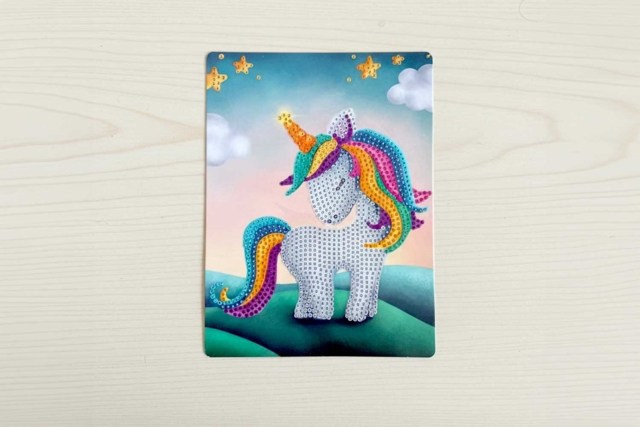 Kit diamond painting enfant, licorne - Diamond Painting : Kit complet - 10doigts.fr