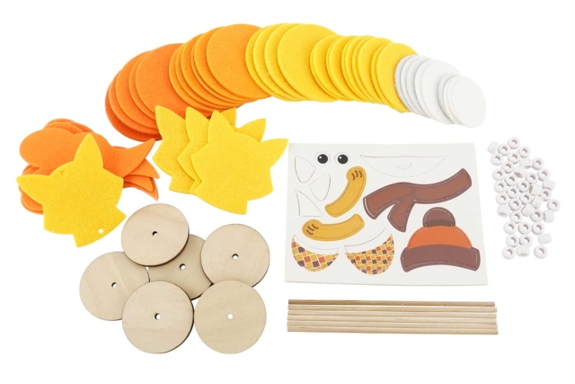 kit feutrine renards - Kits créatifs d'automne : des activités clé en main pour les enfants - 10doigts.fr