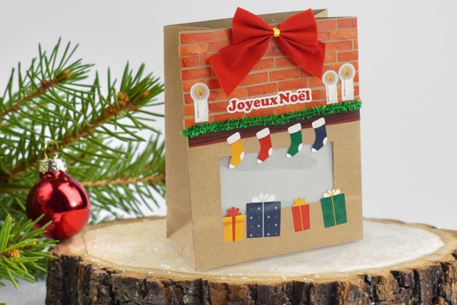 Kit gommettes cheminée Noel - Kits créatifs de Noël pour les enfants - 10doigts.fr