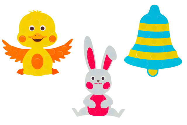 kit gommettes de pâques - Kits créatifs avec gommettes : le plein d’idées pour les petits artistes - 10doigts.fr