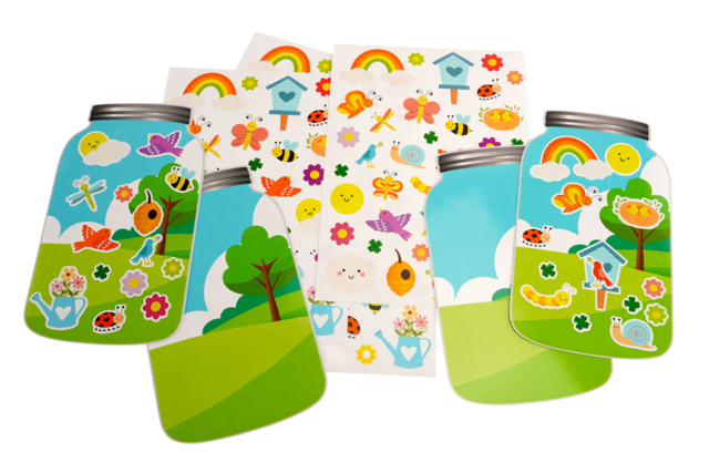 kit gommettes mini monde printemps - Kits créatifs avec gommettes : le plein d’idées pour les petits artistes - 10doigts.fr