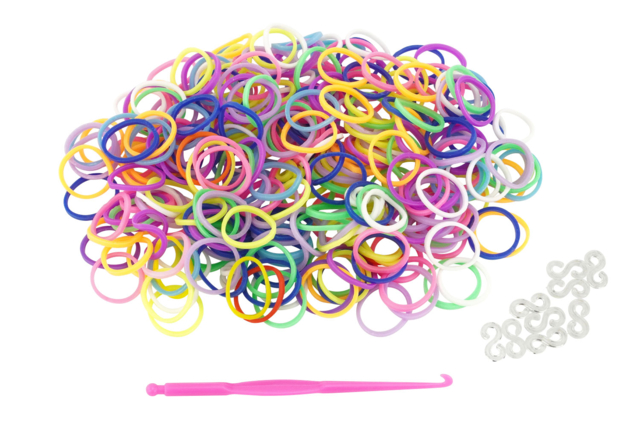 Kit mini élastiques - 1 set (300 élastiques) - Bracelets en élastiques - 10doigts.fr
