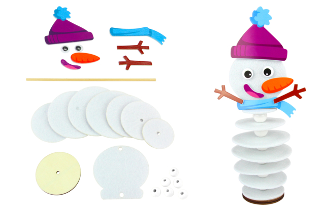 kit olaf neige - Kits en feutrine - 10doigts.fr