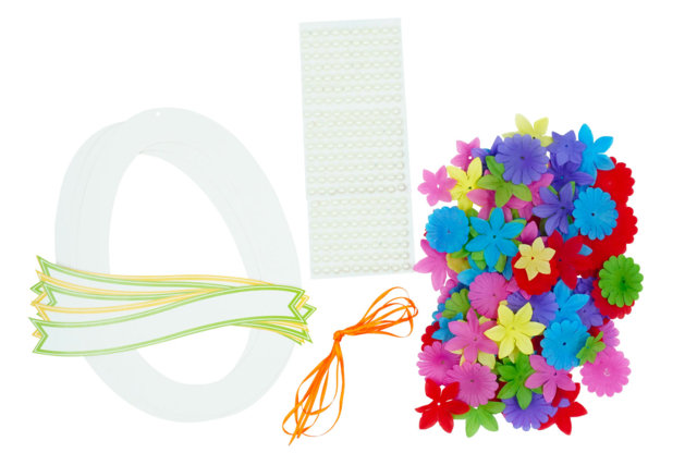 kit papier oeuf de pâques - Couronnes de Pâques à décorer et fabriquer soi-même - 10doigts.fr
