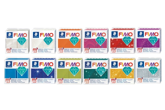 Kit pâtes Fimo Effect - 12 couleurs - Pâtes Fimo Effect : donnez une dimension magique à vos modelages - 10doigts.fr