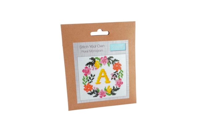 Kit points de croix : Monogramme personnalisé - Kits Mercerie - 10doigts.fr