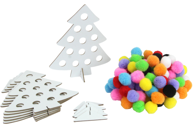 kit sapin à colorier - Kits créatifs de Noël pour les enfants - 10doigts.fr