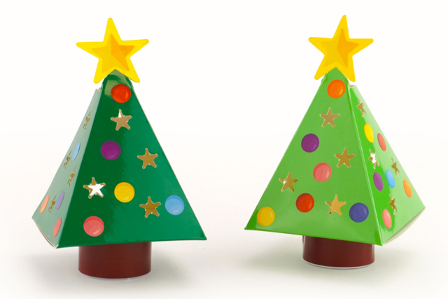 Kit sapins lumineux + bougies - 6 pièces - Photophores Noël - 10doigts.fr