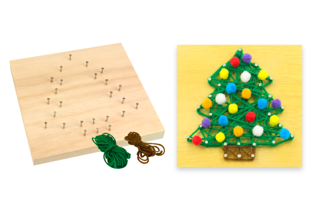 kit string art sapin noël - String Art pour enfants : l'art de créer avec des fils - 10doigts.fr