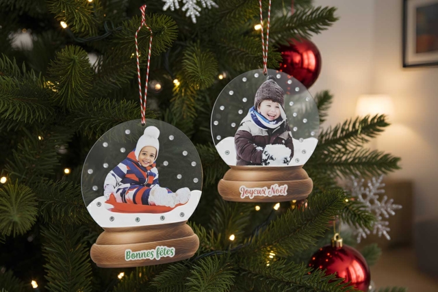 Kit suspensions boule à neige - Kits créatifs de Noël pour les enfants - 10doigts.fr