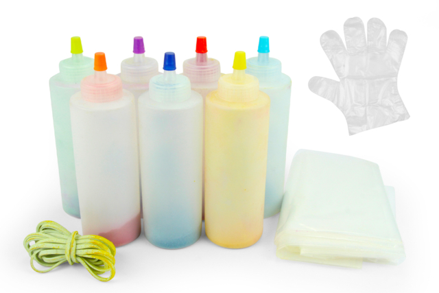 kit tie&dye - Peinture textile : tout le matériel pour personnaliser tissu et vêtements - 10doigts.fr