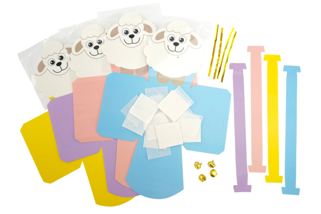 Kits paniers moutons , le materiel - Paniers de Pâques - 10doigts.fr