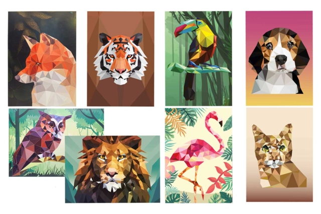kits tableaux gommettes animaux  au numéro - Kits créatifs avec gommettes : le plein d’idées pour les petits artistes - 10doigts.fr