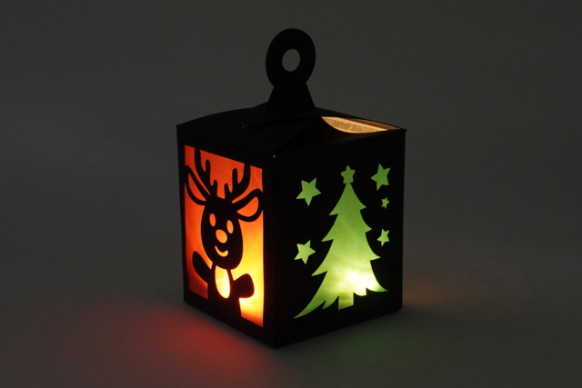 lanterne de noel lumière - Photophores Noël - 10doigts.fr