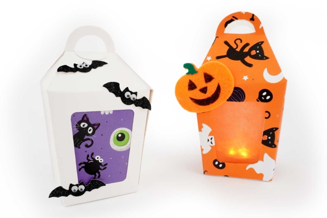 lanternes papiers halloween - Papiers saisonniers - 10doigts.fr