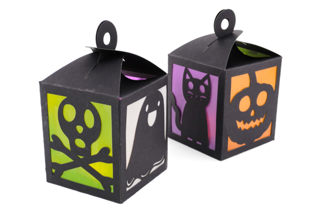 Lanternes photophores d’halloween  - Kits créatifs Halloween - 10doigts.fr