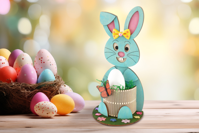 Lapin Paques a Decorer - Supports de Pâques à décorer - 10doigts.fr