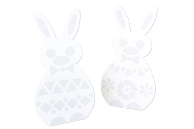 lapin support carton - Kits créatifs Pâques - 10doigts.fr