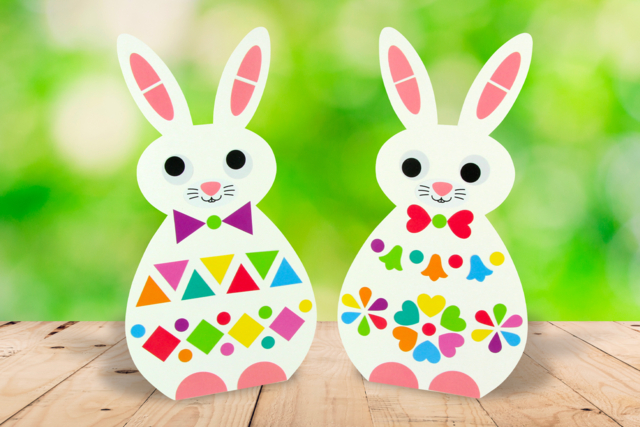 lapinou gommettes paques - Kits créatifs Pâques - 10doigts.fr