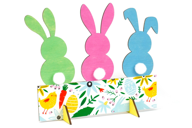 lapins en bois peinture gouache - Peinture gouache solide : l'innovation pour peindre sans se tacher - 10doigts.fr