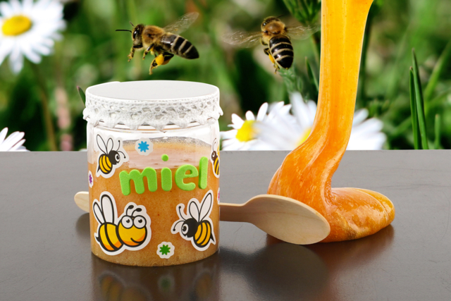 Le slime des abeilles (effet miel) - Colles spécifiques pour tous vos matériaux et supports - 10doigts.fr