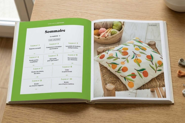Livre : Apprendre la broderie en 10 lecons  couture - Livres de Mercerie créative - 10doigts.fr