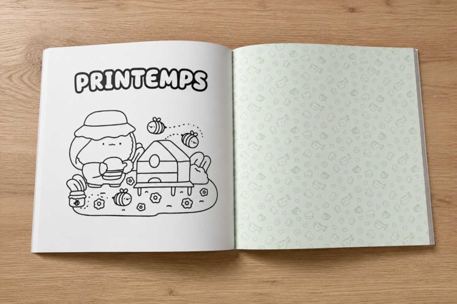 livre Coloriage Sweet Colos - Le petit monde de Lulu Bear - Supports de coloriages originaux pour enfants - 10doigts.fr
