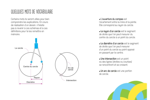 Livre : Dessiner avec un compas - Livres activités créatives - 10doigts.fr