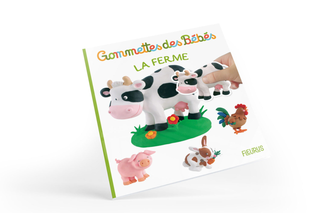 Livre : gommettes bébé, la ferme - Gommettes Bébé : nos supports s'amuser à coller des images dès le 1er âge - 10doigts.fr