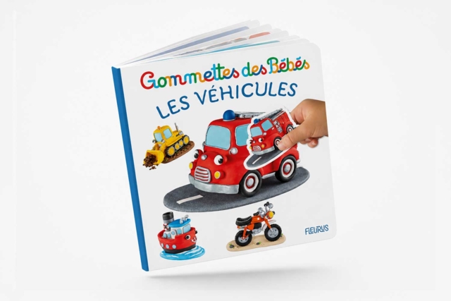 Livre : gommettes bébé, les véhicules - Gommettes Bébé : nos supports s'amuser à coller des images dès le 1er âge - 10doigts.fr