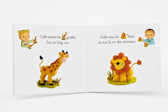Livre : Les animaux sauvages - Gommettes Bébé : nos supports s'amuser à coller des images dès le 1er âge - 10doigts.fr