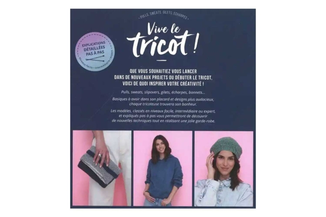 Livre : Vive le tricot marie claire - Livres de Mercerie créative - 10doigts.fr
