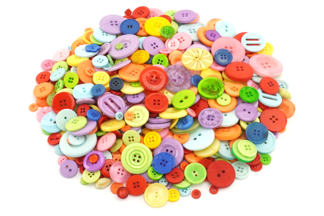 lot de boutons colorés - Boutons fantaisie et décoratifs pour tous vos DIY - 10doigts.fr