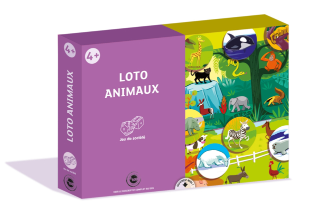 loto animaux - Coffret d'activités avec des gommettes - 10doigts.fr