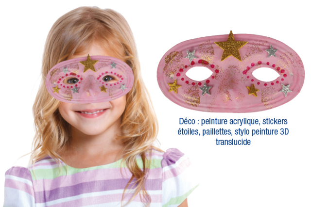 Loup princesse - Masques créatifs enfants - 10doigts.fr