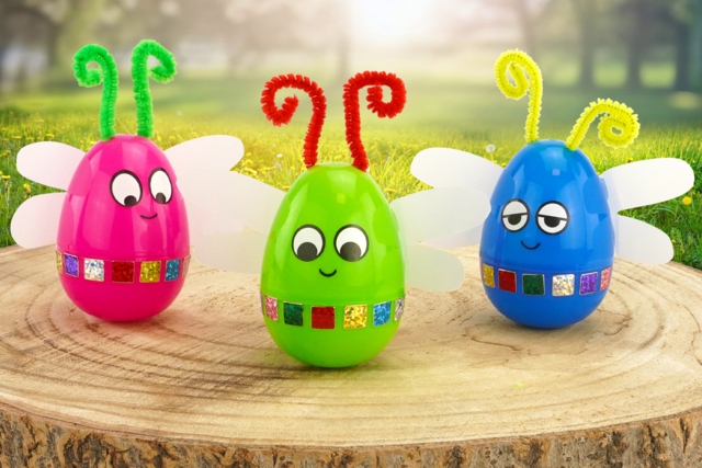 luciole stickers mosaïques - Strass autocollants - 10doigts.fr