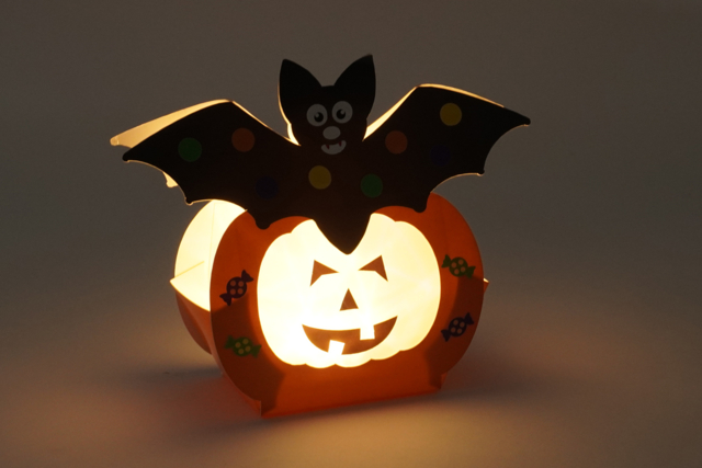 lumignon citrouille - Kits créatifs Halloween - 10doigts.fr