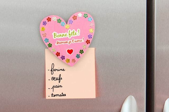 Magnet coeurs frigo - Magnets à décorer : des supports aimantés à personnaliser - 10doigts.fr